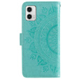 Etui z klapką do Motorola Moto G73 5G, Mandala, zielone