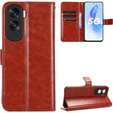Etui z klapką do Honor 90 Lite 5G, Crazy Horse Wallet, brązowe