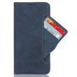 Etui z klapką do Motorola Edge 50 Fusion 5G, Card Slot, granatowe