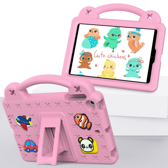 Etui do iPad mini 7.9" 2019/2015/2014/2013/2012 (5/4/3/2/1 gen.), Cute Patterns, z podstawką, Różowe