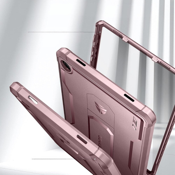 Etui pancerne do Galaxy Tab A9+ Plus, Dexnor Full Body, różowe