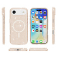 Etui do iPhone 17 Air, do MagSafe, brokat, półprzezroczyste złote