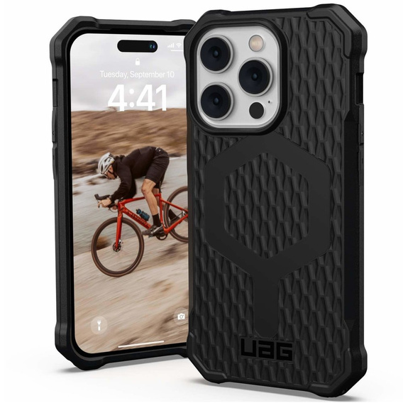 Etui Urban Armor Gear do iPhone 14 Pro, Essential Armor MagSafe, czarne