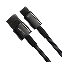 Baseus Tungsten kabel USB-A USB-C 1 m 100 W - Czarny