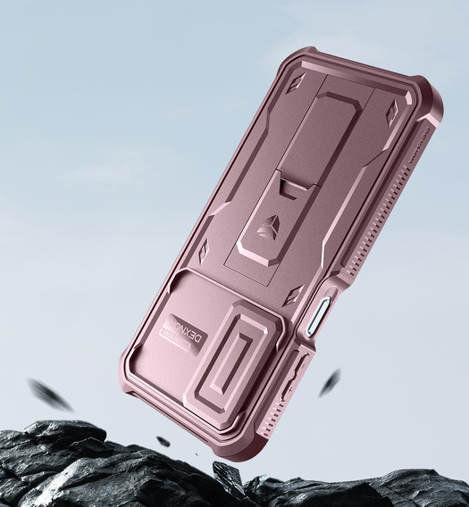 Etui pancerne do Samsung Galaxy A16 / A16 5G, Dexnor Full Body (Two Frames), różowe