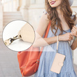 Etui z klapką do Samsung Galaxy S24, Wallet Zipper Pocket RFID, z paskiem na ramię, białe