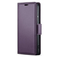 Etui do Xiaomi Redmi Note 13 Pro 5G, ERBORD Glossy Litchi, portfel z klapką, fioletowe