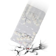 Etui z klapką do Samsung Galaxy A05s, Wallet, Magnolia Flowers szare