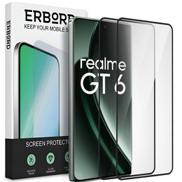 2x Szkło Hartowane ERBORD 3D do Realme GT 6 – ochrona całego ekranu