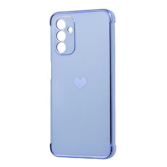 Zestaw Etui do Samsung Galaxy A13 5G, Electro heart, Niebieskie + Szkło