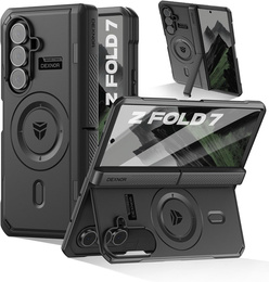 Etui pancerne do Samsung Galaxy Z Fold7 5G, Dexnor Magnetic, do MagSafe - czarne