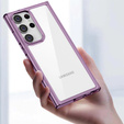 Etui do Samsung Galaxy S23 Ultra, Fusion Hybrid, przezroczyste / fioletowe