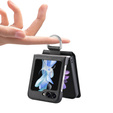 Etui do Samsung Galaxy Z Flip7 FE / Z Flip6, Card Slot Ring Case, czarne