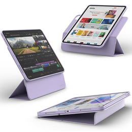 Dexnor – magnetyczne etui z podstawką do iPad Pro 13" 2024 (7. generacji) - fioletowe