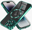 Etui do iPhone 14 Pro, Electro MagSafe, zielone + Szkło na ekran