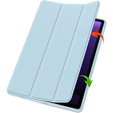 Etui do Samsung Galaxy Tab S10 FE+ Plus, Smartcase z miejscem na rysik, niebieskie