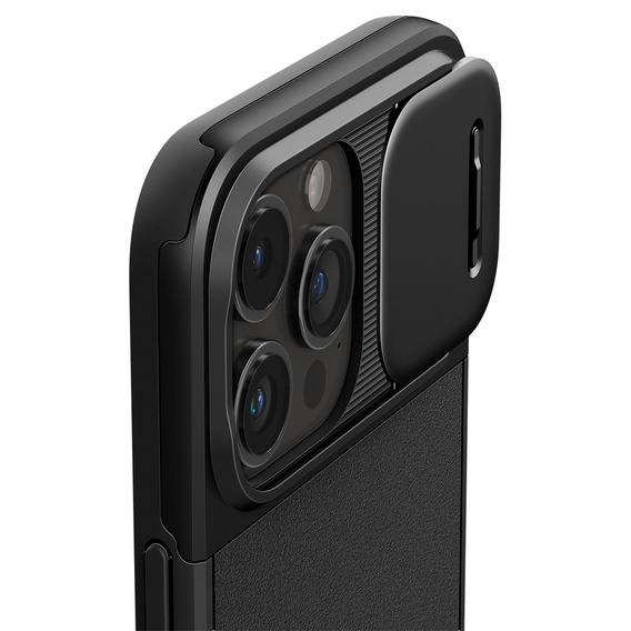 OUTLET Etui SPIGEN do iPhone 15 Pro, Optik Armor MagSafe, Czarne