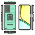 Etui do Realme C67 4G, KickStand Camera Lens, zielone