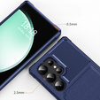 Etui do Samsung Galaxy S25 Ultra z kieszenią na karty – niebieskie