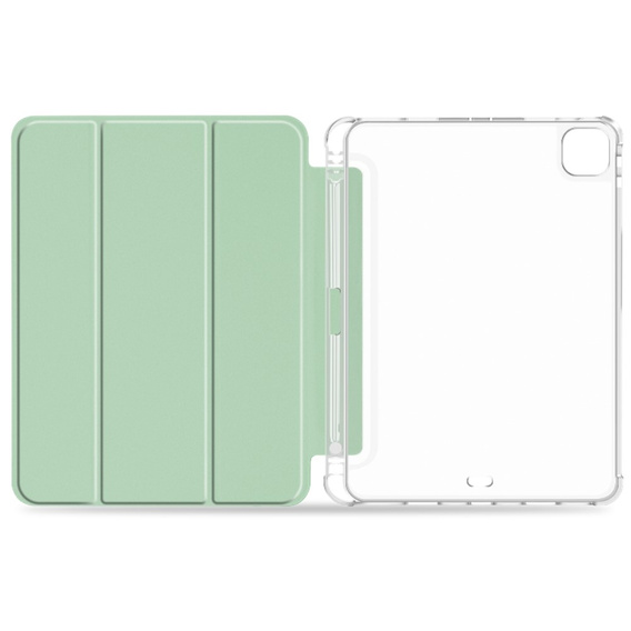 Etui do iPad Pro 11" 2022/2021/2020 (4/3/2 gen.), Smartcase Hybrid, z miejscem na rysik, jasnozielone