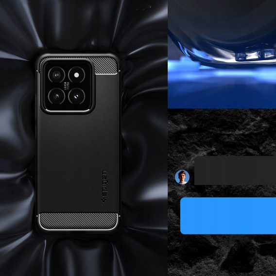 Etui Spigen do Xiaomi Redmi Note 13 5G, Rugged Armor, czarne