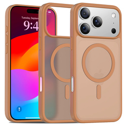 Etui Matt Case do iPhone 17 Pro Max, do MagSafe, półprzezroczyste brązowe