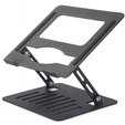 Aluminiowa podstawka do laptopa do 17" cali, czarna