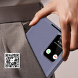 Etui z klapką do Samsung Galaxy S24 FE, Smart View Wallet, lawendowe