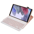 Etui z klawiaturą do Samsung Galaxy Tab A7 Lite 8.7 T220 / 225, różowe rose gold