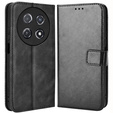 Etui z klapką do Huawei Nova 12i, Crazy Horse Wallet, czarne