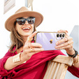 Etui do Samsung Galaxy A54 5G, Electro heart, fioletowe + 2x Szkło 9H