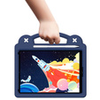 Etui do iPad 10.2" 2021/2020/2019 (9/8/7 gen.) / Air 10.5" 2019 (3 gen.) , Cute Patterns, z podstawką, Granatowe