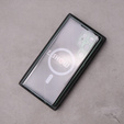 Etui Magnetic Dual Glass MagSafe do Samsung Galaxy S23 Ultra, zielone