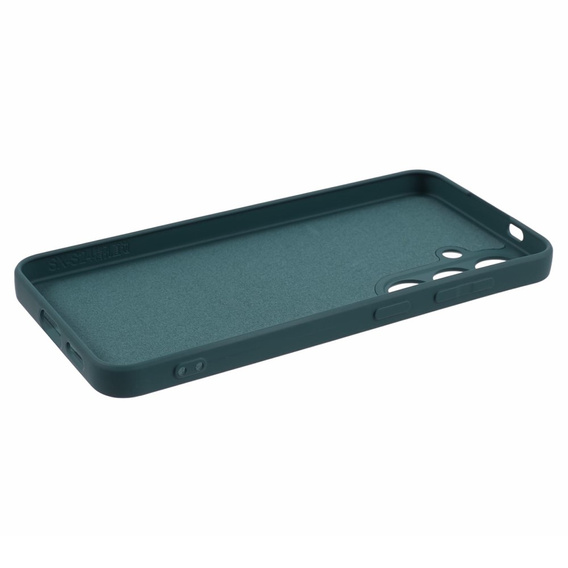 Etui do Samsung Galaxy S24+ Plus, Silicone Lite, ciemnozielone