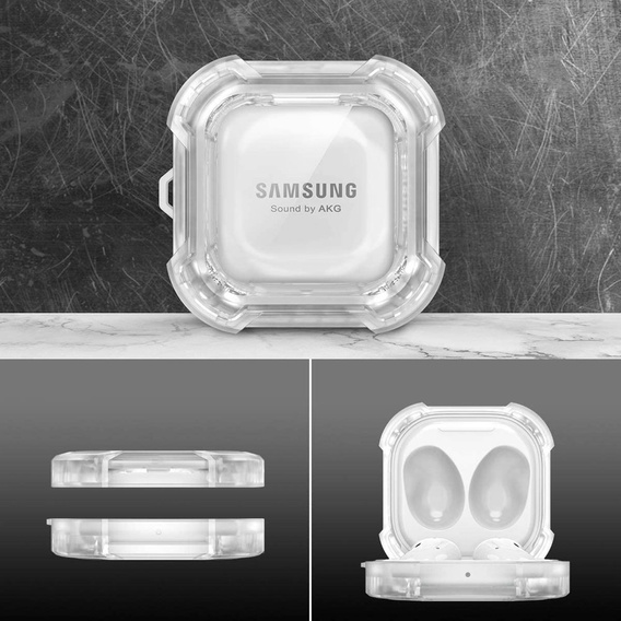 Etui Dexnor na Słuchawki Galaxy Buds 2 / 2 Pro / Pro / Live, Przezroczyste