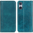Etui do Sony Xperia 5 V, Wallet Litchi Leather, zielone