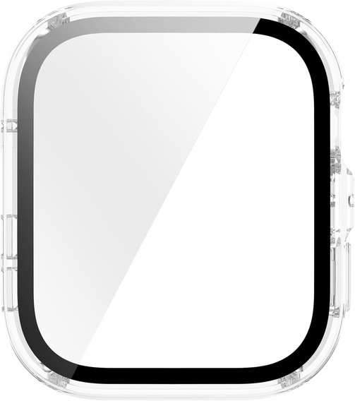 2w1 Etui z twardą ramką i szkłem hartowanym do Huawei Watch Fit 4 - przezroczyste