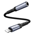 BWOO Adapter AUX 3.5mm - Lightning, czarny