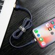 Baseus Cafule – kabel USB-A do Lightning 1 m 2,4A złoto-niebieski