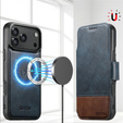 Etui z klapką 2w1 do iPhone 17 Pro Max, SUTENI, do MagSafe, niebieskie