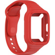 Pasek Silikonowy z Etui do Xiaomi Redmi Watch 3 Active, Czerwony