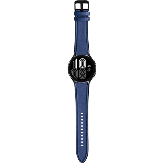 Pasek Skórzany do Samsung Galaxy Watch 4/5/6 40/42/43/44/45/46/47mm, Niebieski