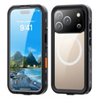 Etui do iPhone 17 Pro, Wodoodporne IP68, SHELLBOX MagSafe, czarne