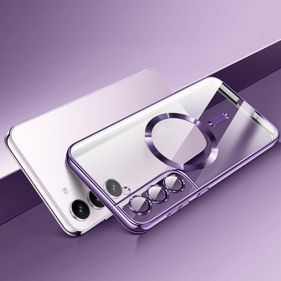 Etui do Samsung Galaxy S22, Electro MagSafe, fioletowe + Szkło na ekran