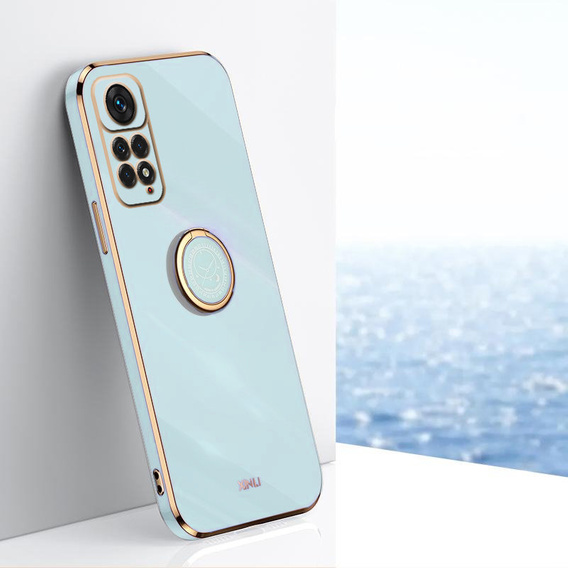 Etui do Xiaomi Redmi Note 11 / 11S, Electro Ring, miętowe
