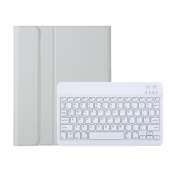 Etui z klawiaturą bluetooth do iPad 11" 2025 A16 (11 gen.) / iPad 10.9" 2022 (10 gen.), Szare