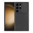 Pancerne etui do MagSafe na Samsung Galaxy S24 Ultra, ERBORD MagProtect Cam Slider, czarne