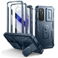 Etui pancerne do Samsung Galaxy A35, Dexnor Full Body (Two Frames), niebieskie