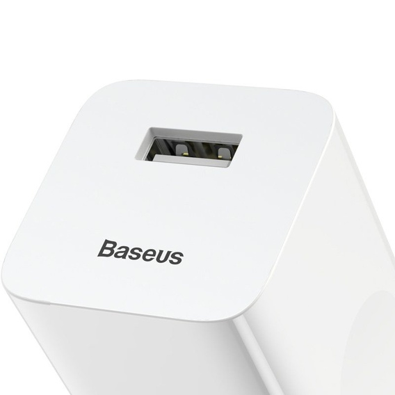 Baseus ładowarka sieciowa USB 3A z technologią QC 3.0 – biała