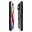 Etui z MagSafe Spigen do iPhone 16 Pro, Ultra Hybrid, przezroczyste / czarne + Szkło Hartowane 9H